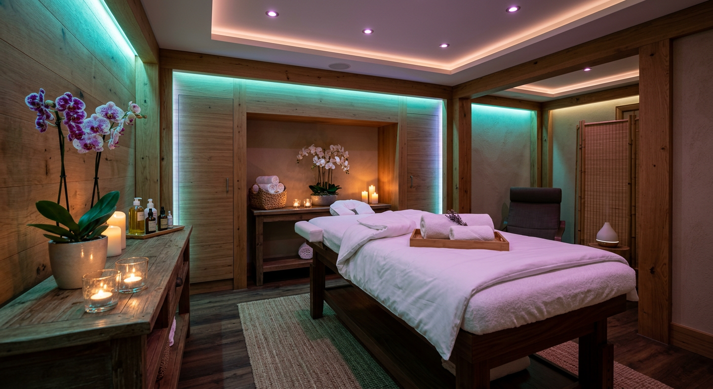 Private massage room at Mahika Spa Hinjewadi